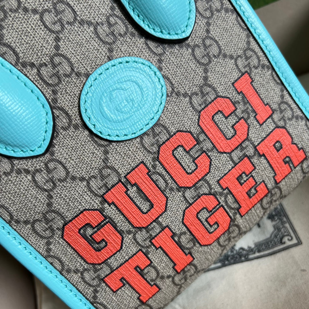 Minibolso tote GG Tiger GUCCI - Imagen 7