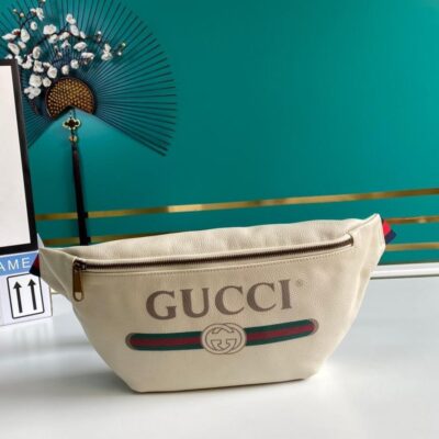 Riñonera de Piel con Estampado Gucci - KJ PLUS