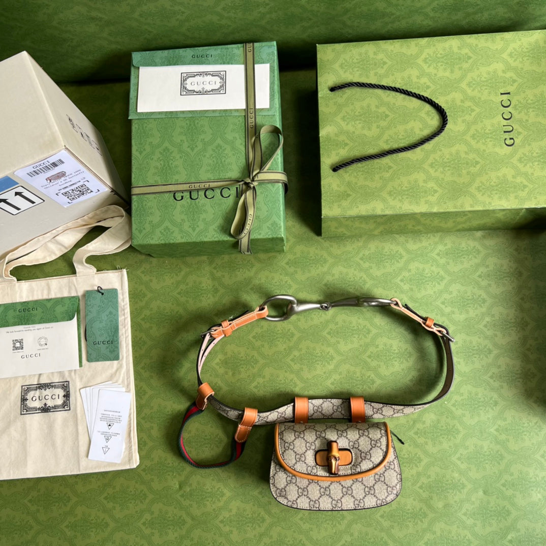 Gucci Bamboo 1947 riƱonera mini GUCCI