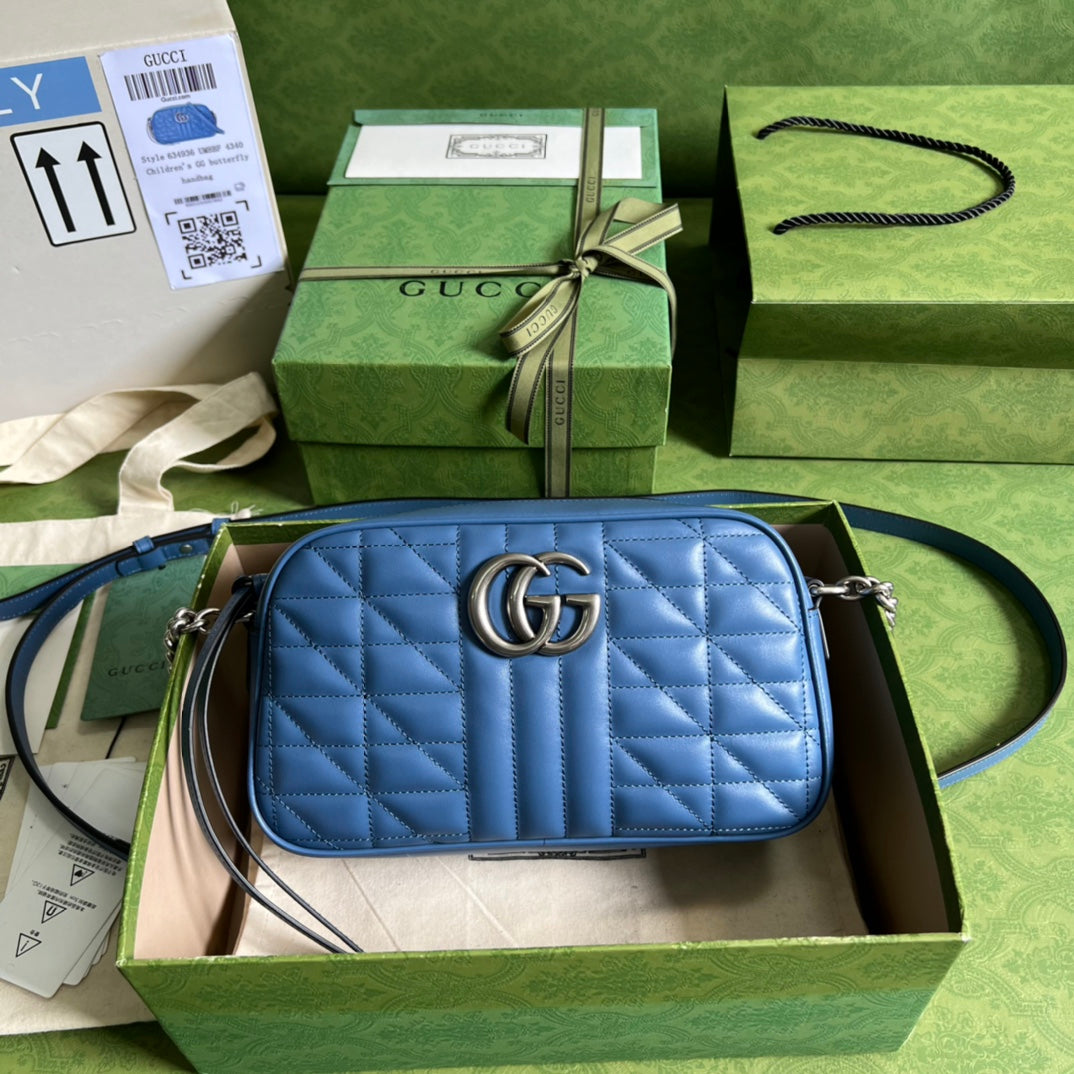 Bolso de hombro GG Marmont de piel matelassé GUCCI - Imagen 5