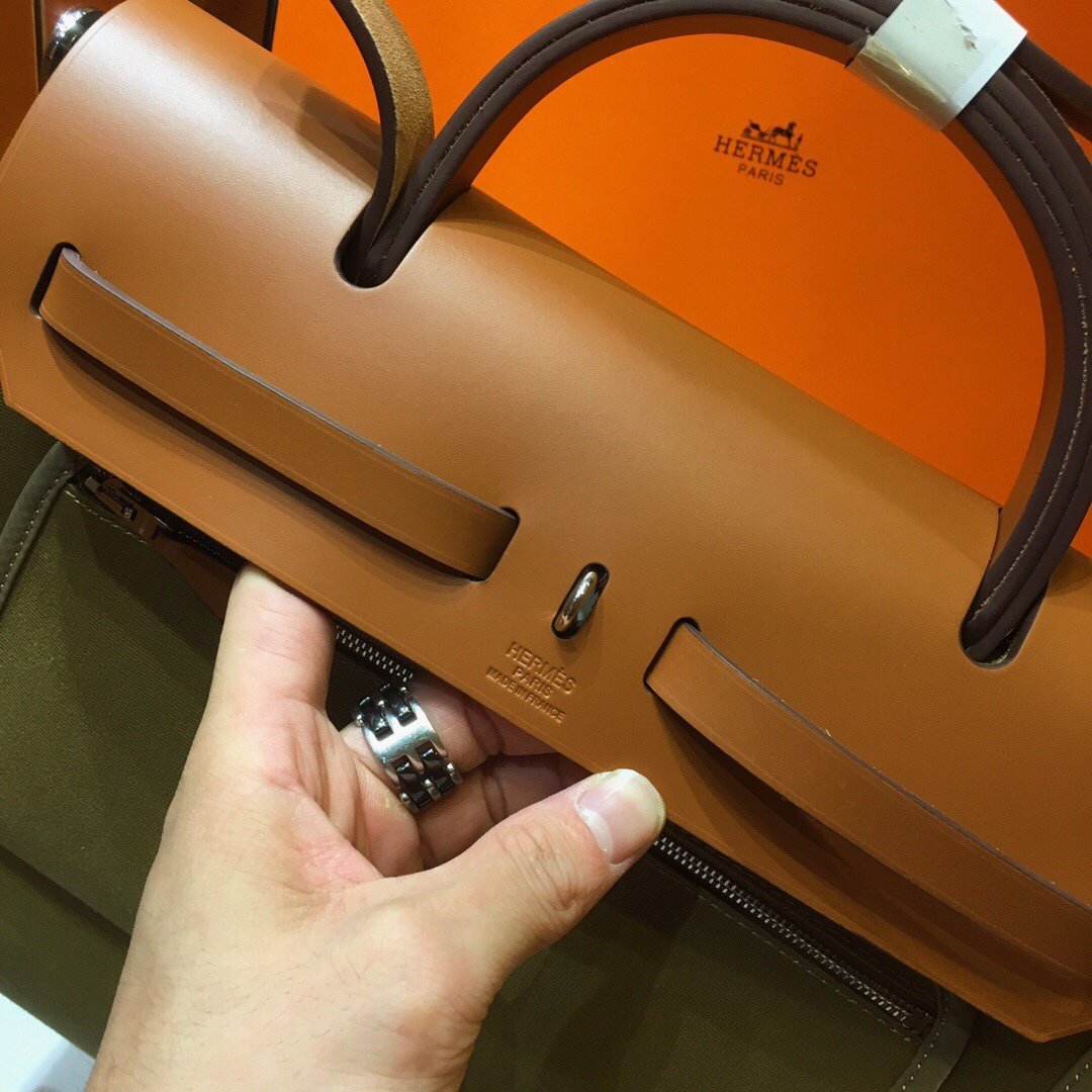 BOLSO HERBAG DE LONA - HERMES - Imagen 6