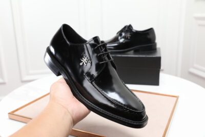 Zapatos de piel cepillada con cordones PRADA - Imagen 6