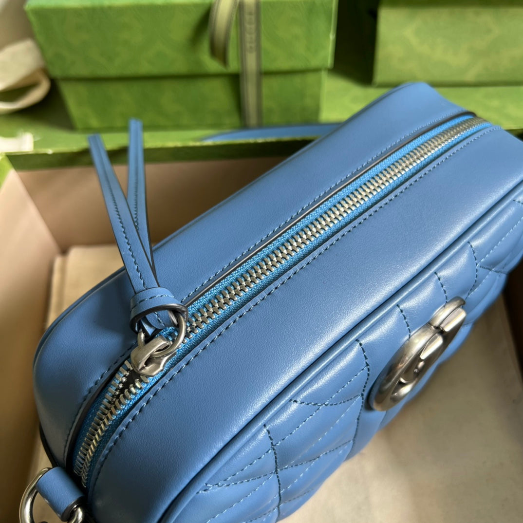 Bolso de hombro GG Marmont de piel matelassé GUCCI - Imagen 8