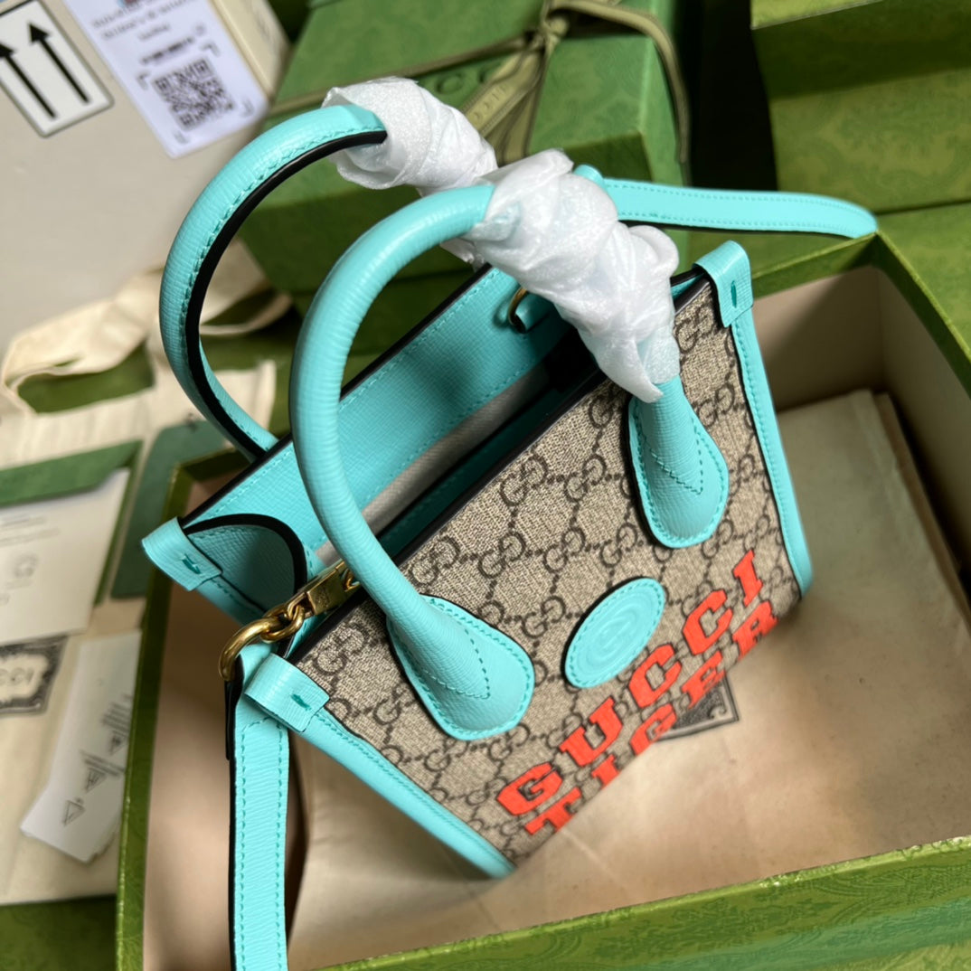 Minibolso tote GG Tiger GUCCI - Imagen 5