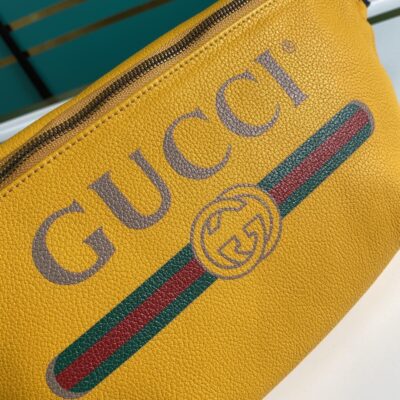 Riñonera de Piel con Estampado Gucci - KJ PLUS