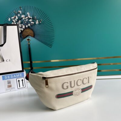 Riñonera de Piel con Estampado Gucci - KJ PLUS