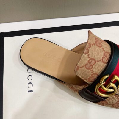 Slipper Princetown con doble GG GUCCI - Imagen 4