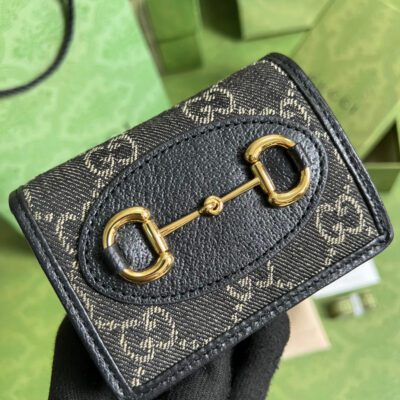 Cartera con tarjetero Gucci Horsebit 1955 - Imagen 2