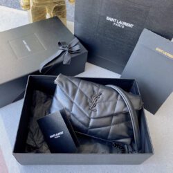 BOLSO PUFFER PEQUEÑO DE CADENA YSL