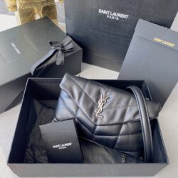 BOLSO PUFFER PEQUEÑO DE CADENA YSL