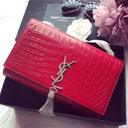 CARTERA KATE CON CADENA Y BORLA YSL