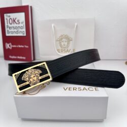 Cinturón de piel Medusa VERSACE