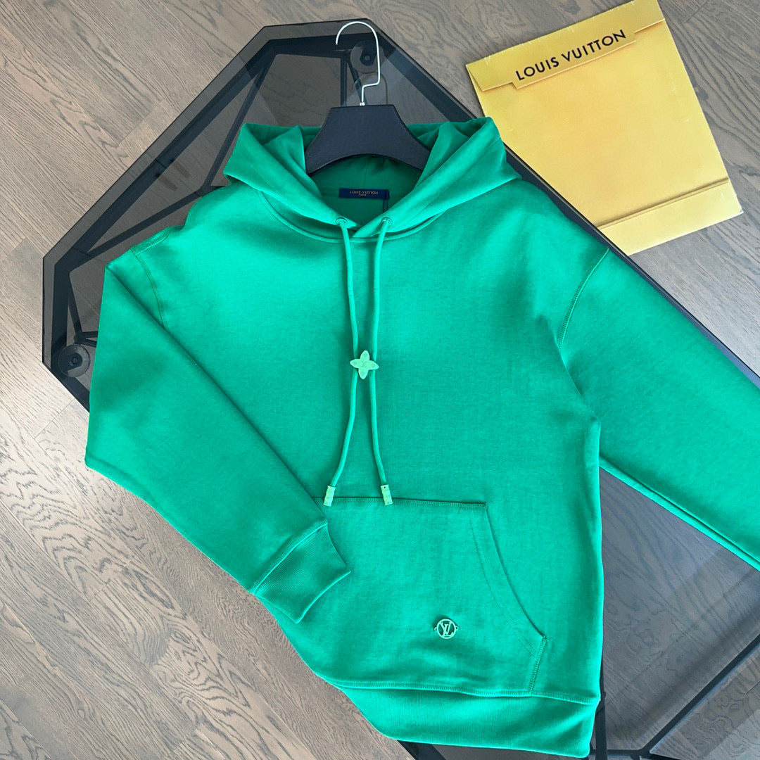 Sudadera de algodón con capucha y flor Monogram Louis Vuitton