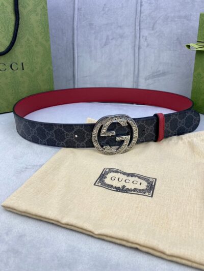 Cinturón GG Supreme Reversible GUCCI