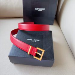 Cinturón de hebilla cuadrada YSL