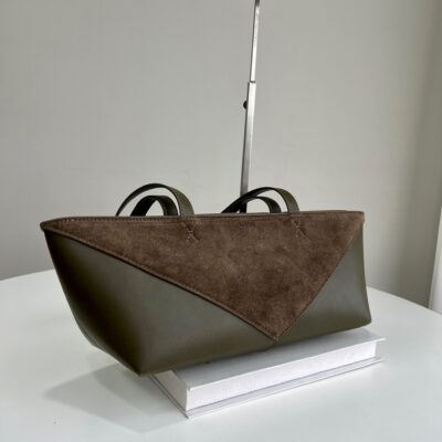 Bolso Puzzle Fold Cropped Tote Loewe - Imagen 3