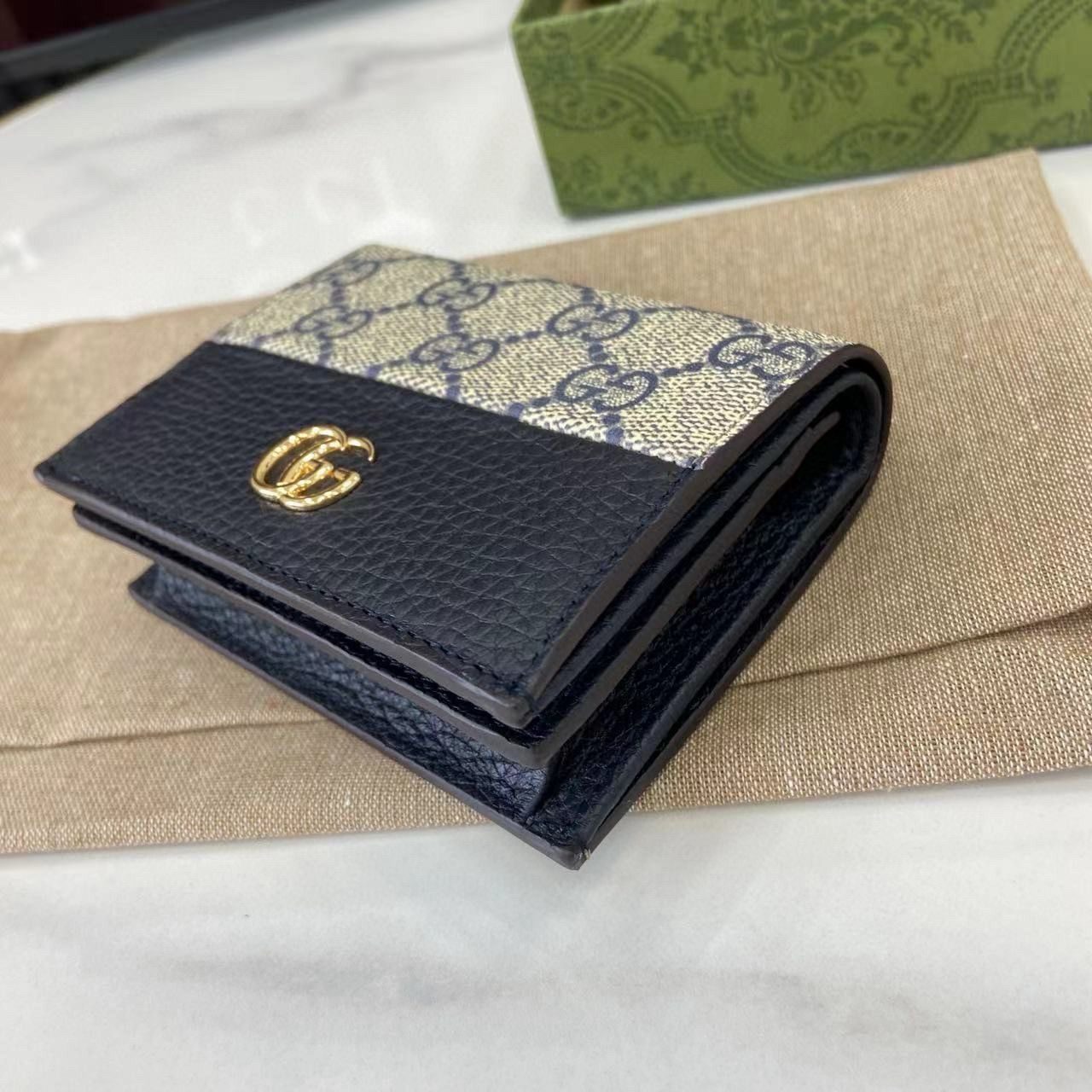 Cartera con tarjetero GG Marmont bicolor Gucci - Imagen 7