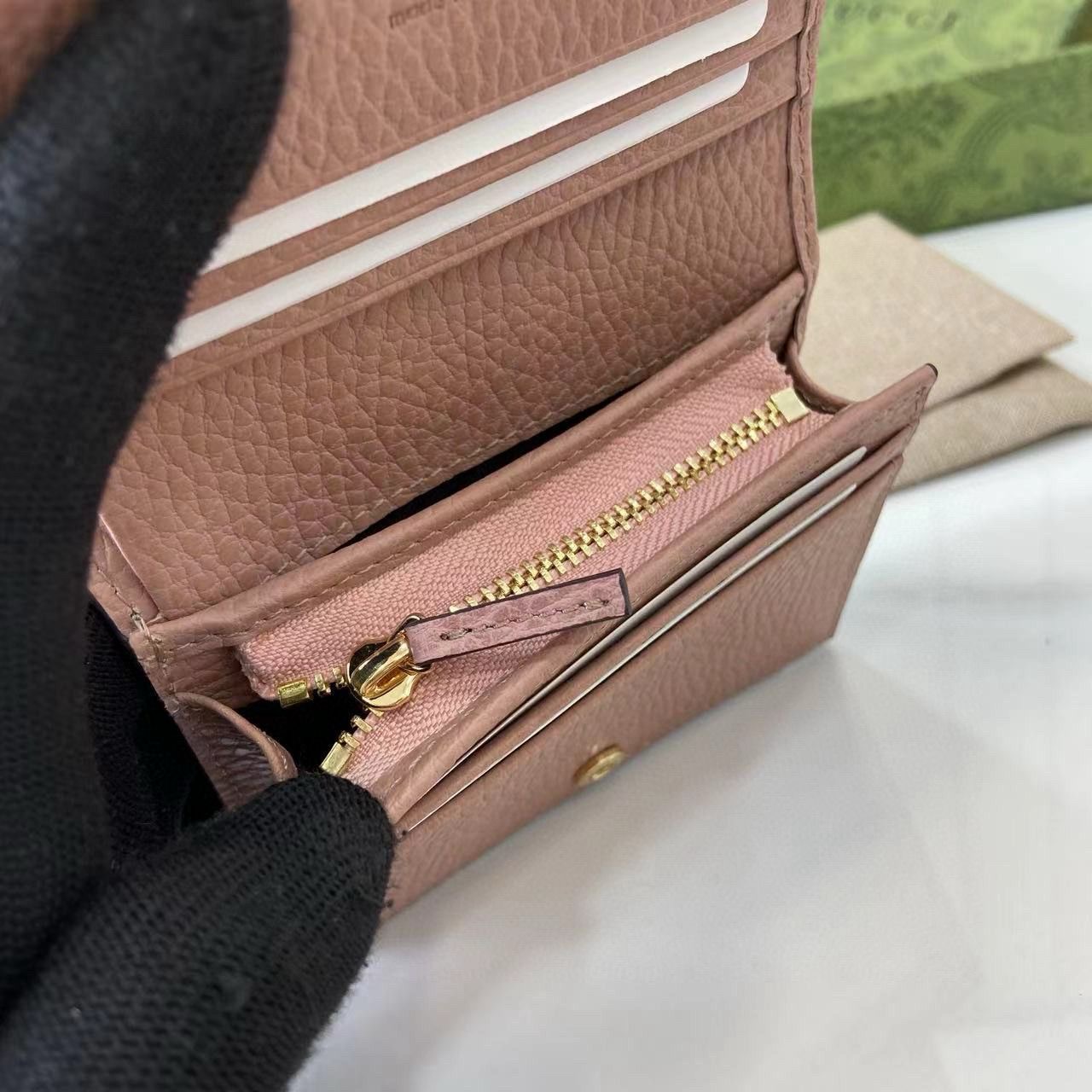 Cartera con tarjetero GG Marmont bicolor Gucci - Imagen 10