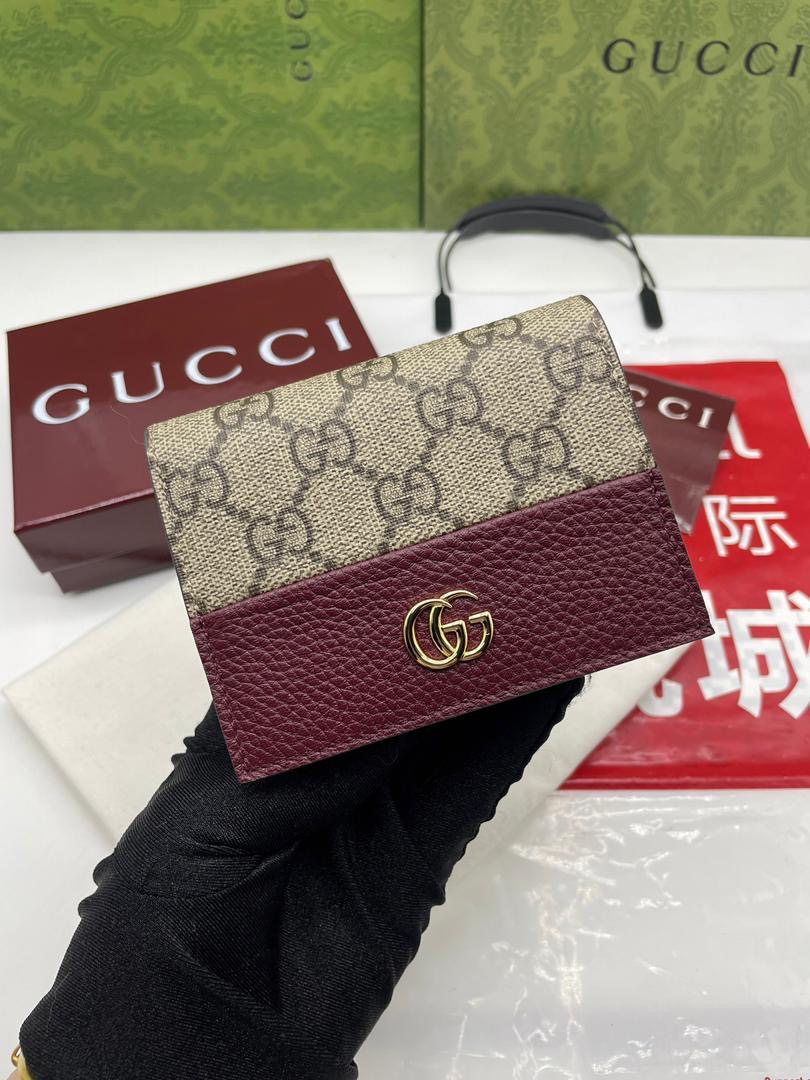 Cartera con tarjetero GG Marmont bicolor Gucci - Imagen 2