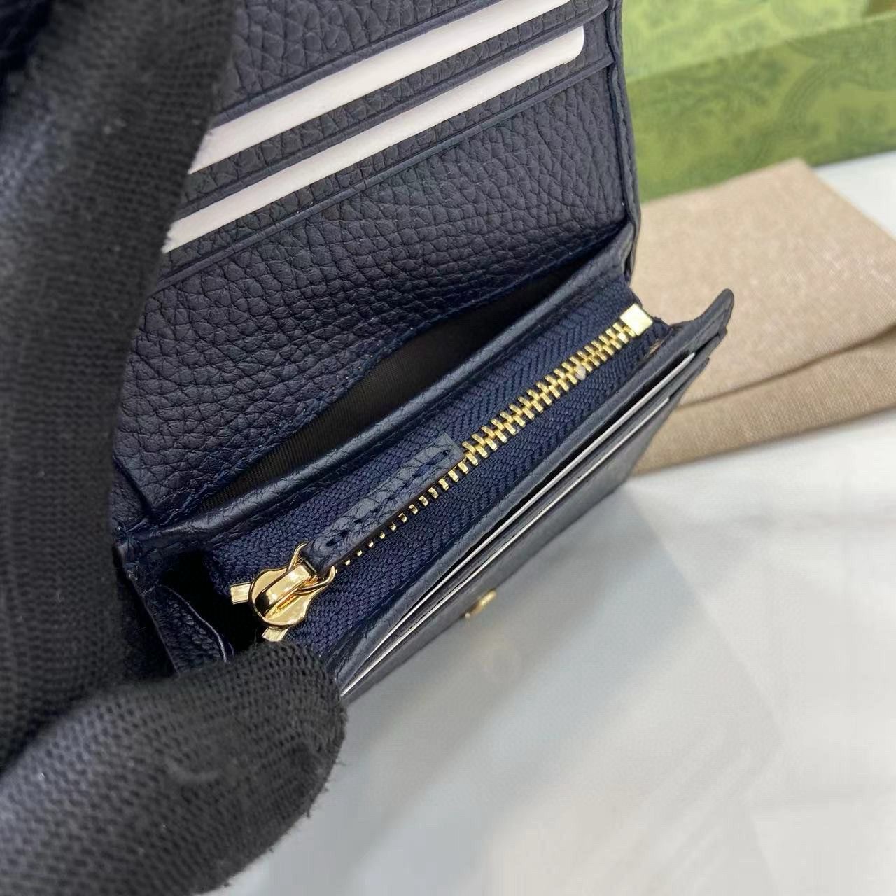 Cartera con tarjetero GG Marmont bicolor Gucci - Imagen 9