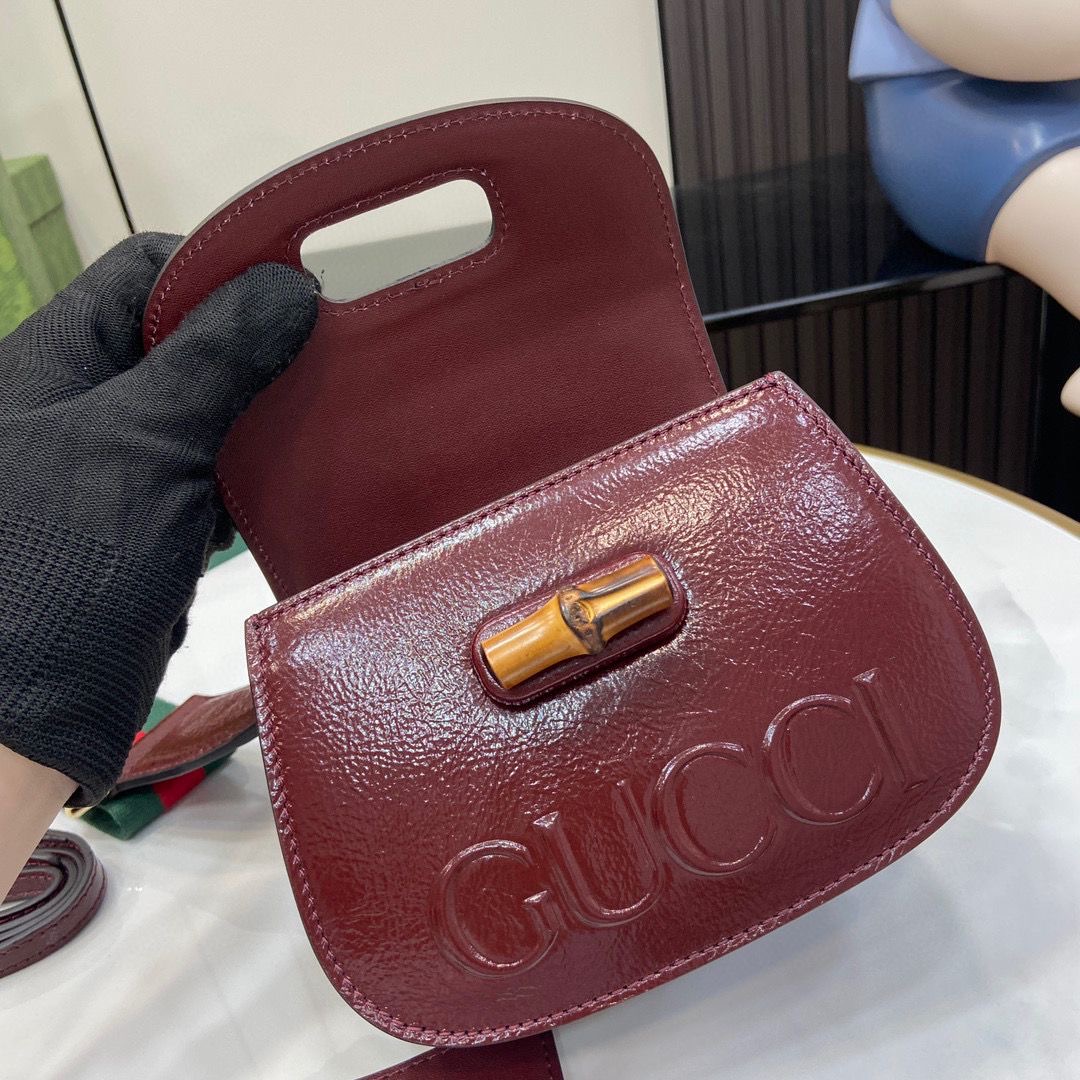 Minibolso de mano Gucci Bamboo 1947 Gucci - Imagen 8