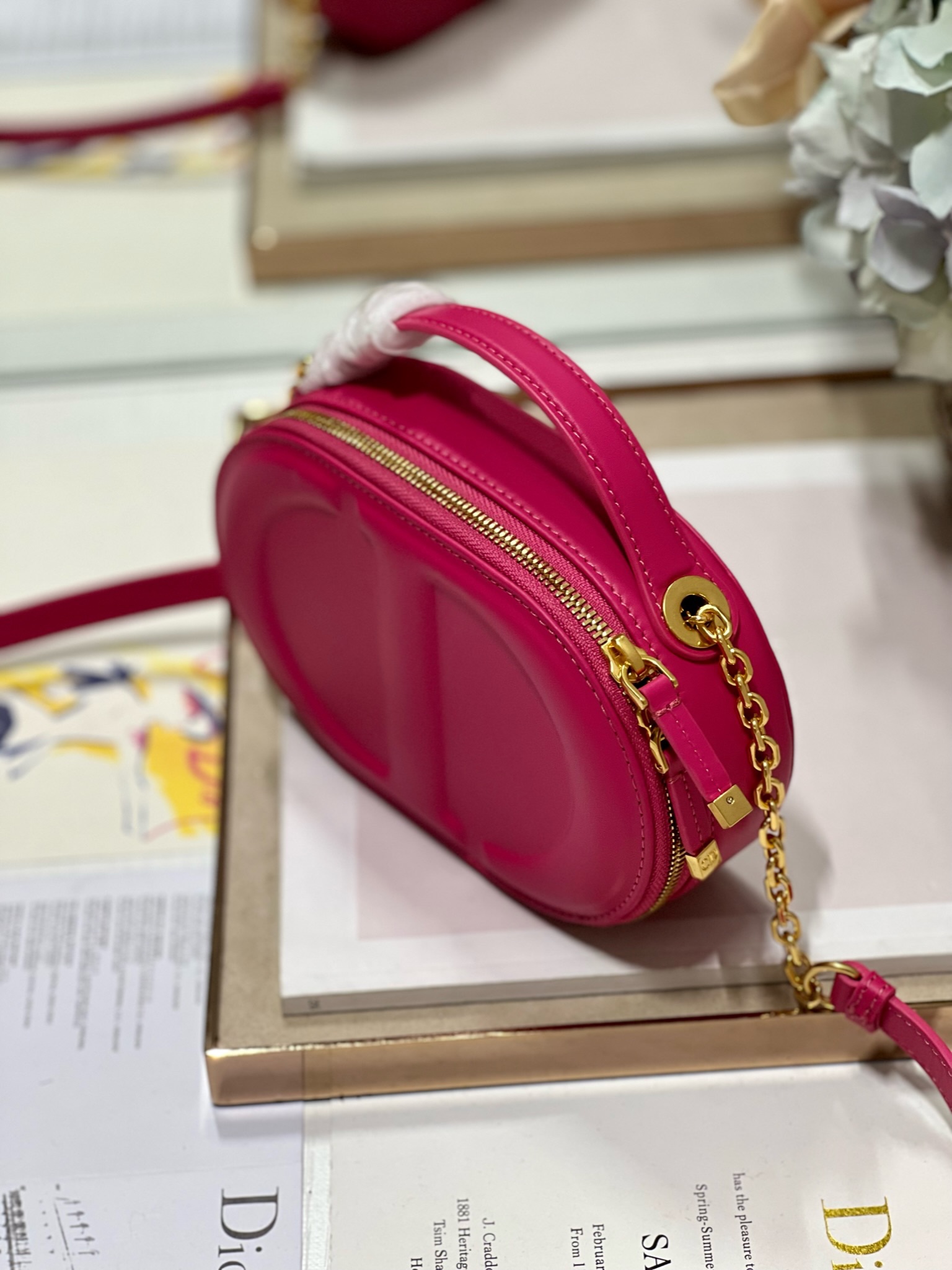 Bolso Camera ovalado CD Signature Dior - Imagen 3