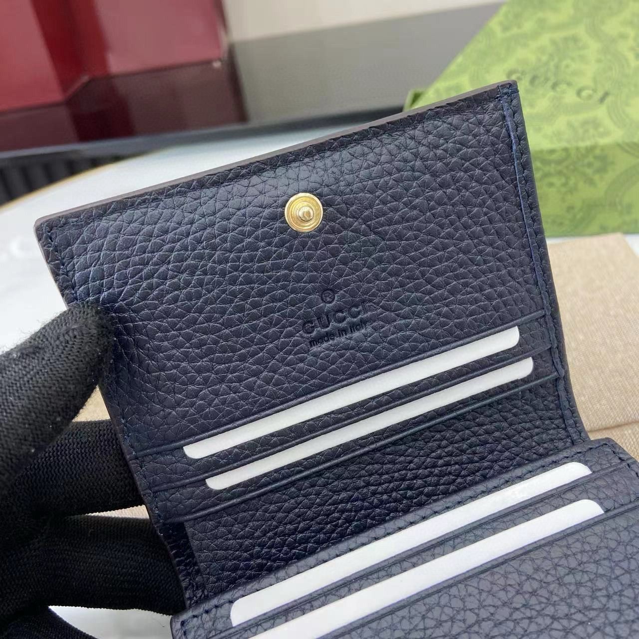 Cartera con tarjetero GG Marmont bicolor Gucci - Imagen 10