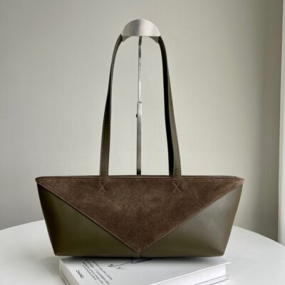 Bolso Puzzle Fold Cropped Tote Loewe