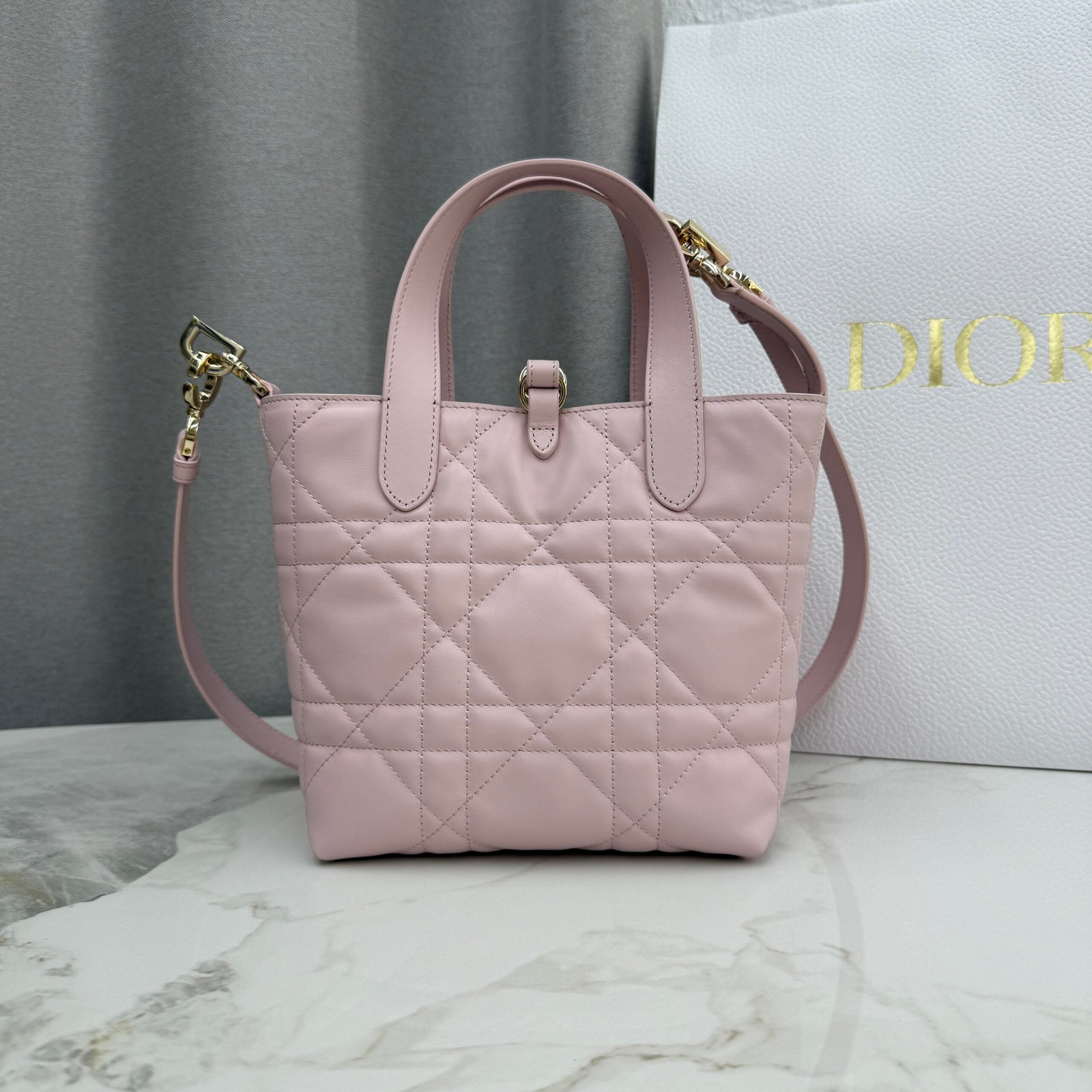 Bolso tote vertical pequeño Dior Toujours - Imagen 3