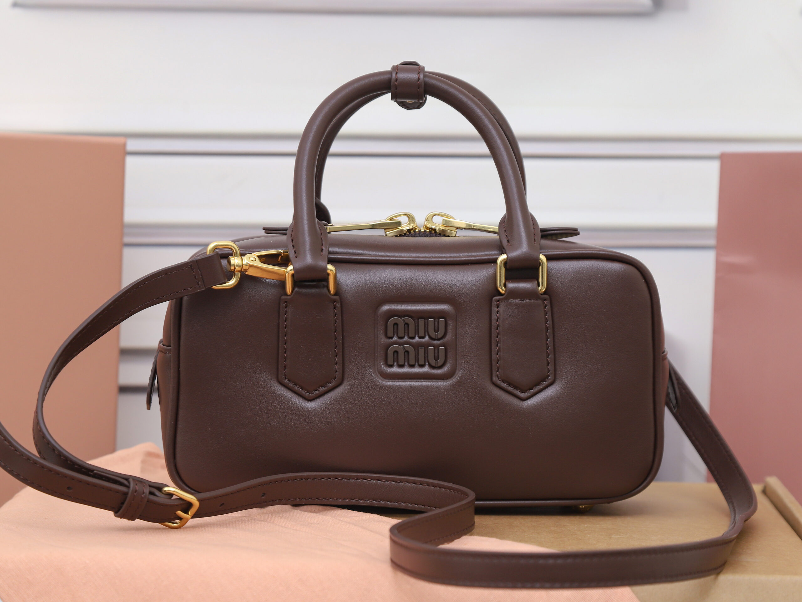 Bolso Arcadie de piel Miu Miu - Imagen 6