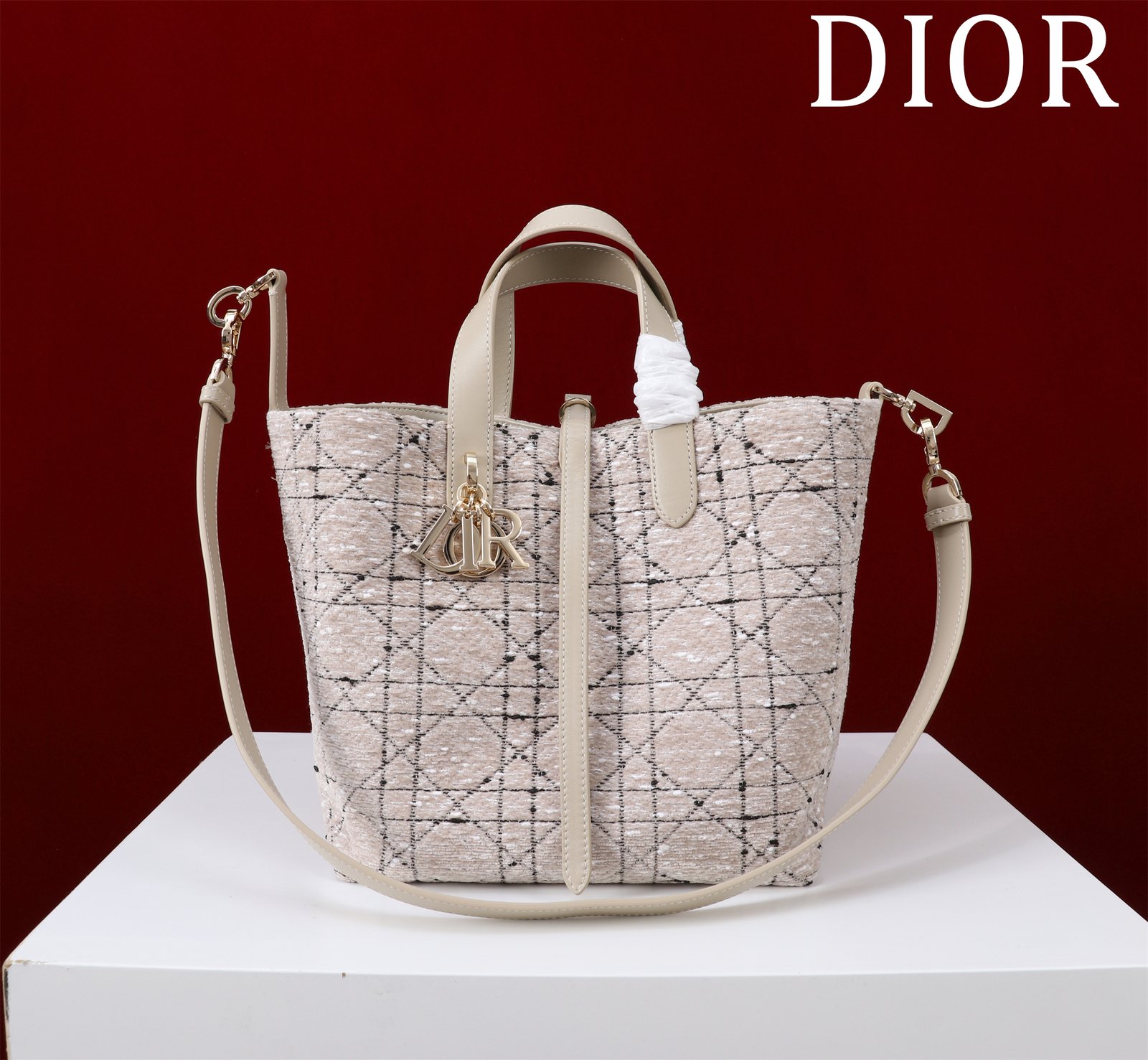 Bolso tote vertical mediano Dior Toujours - Imagen 2