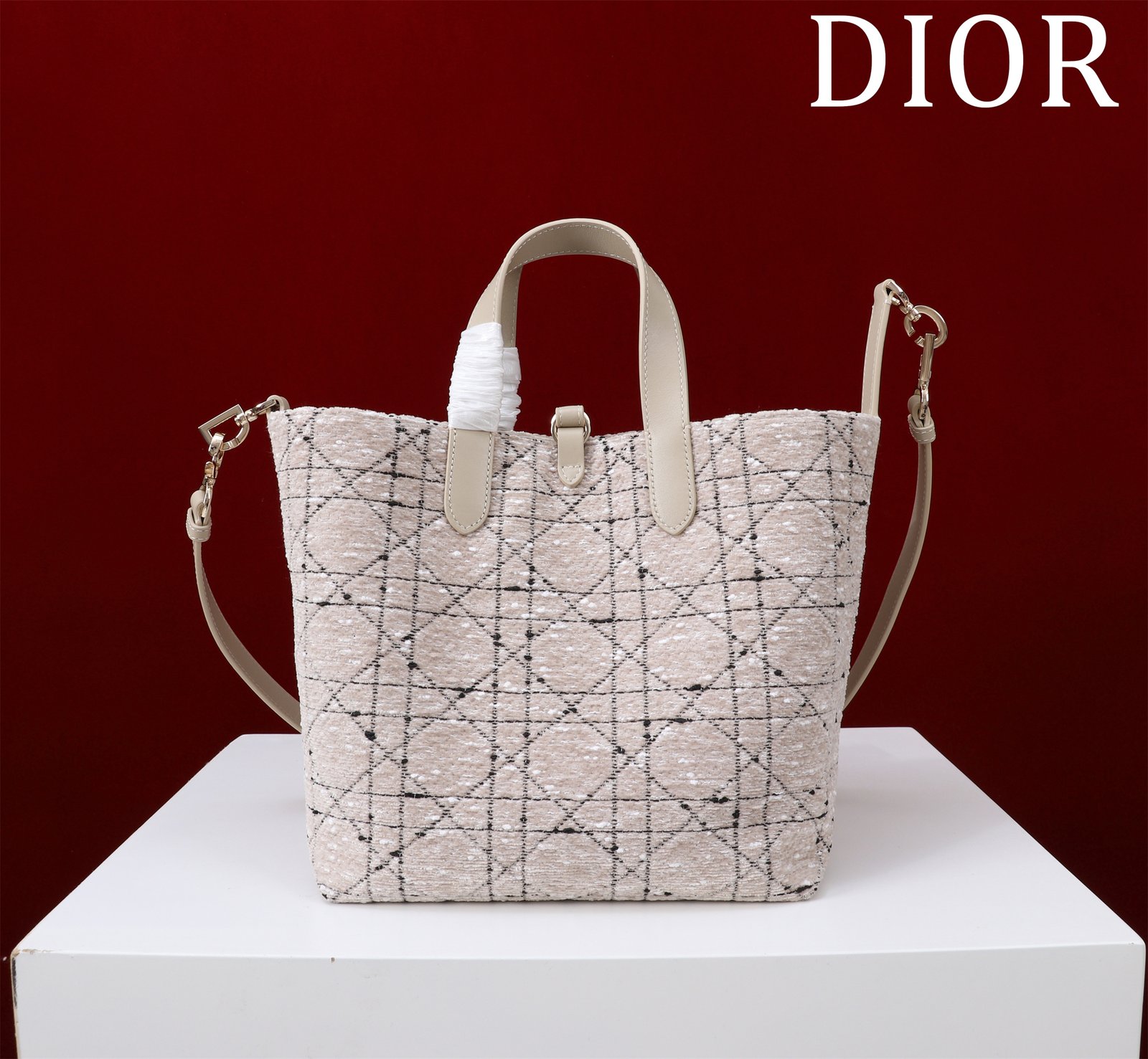 Bolso tote vertical mediano Dior Toujours - Imagen 3