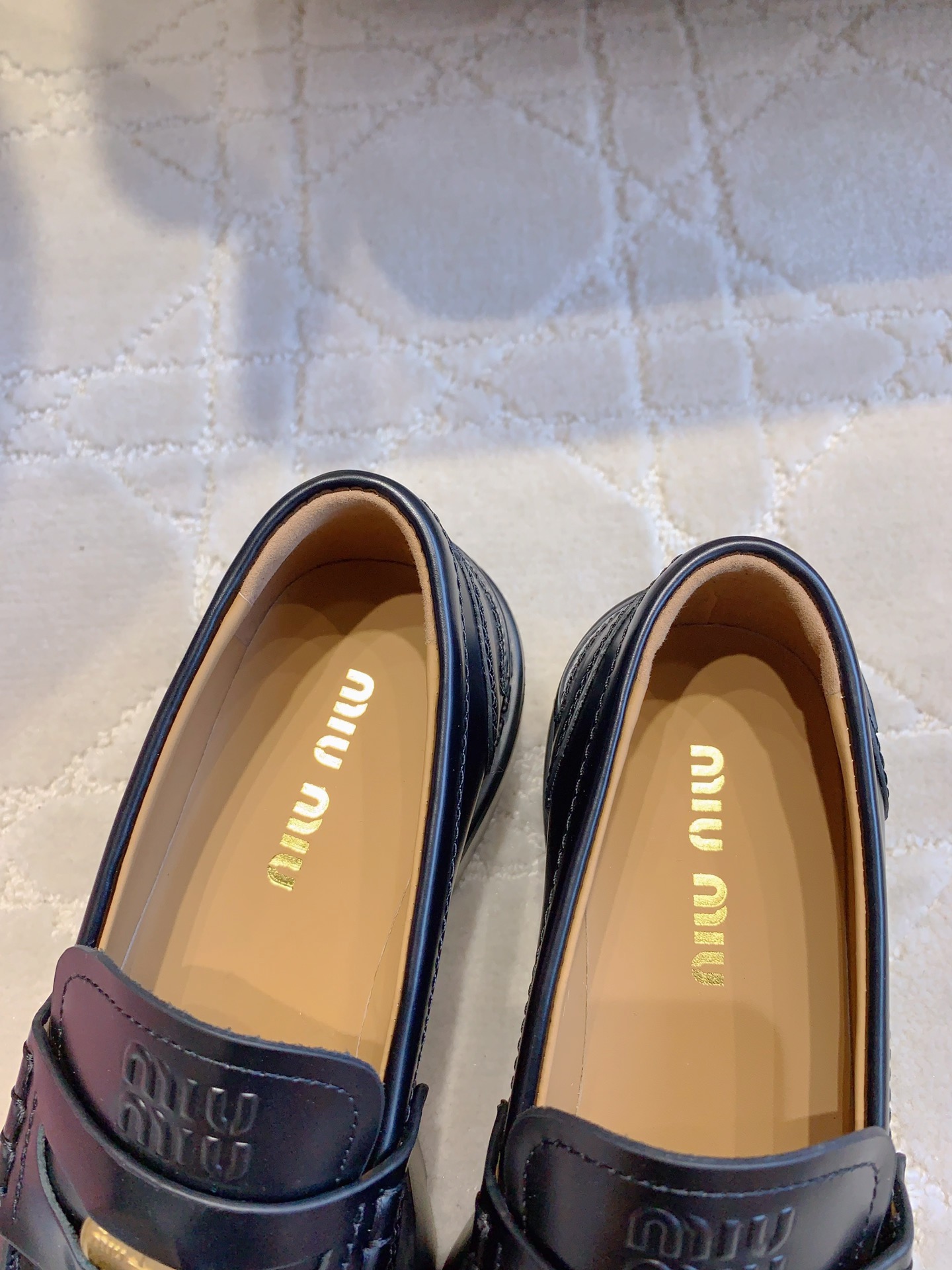 Mocasines de piel Miu Miu - Imagen 5