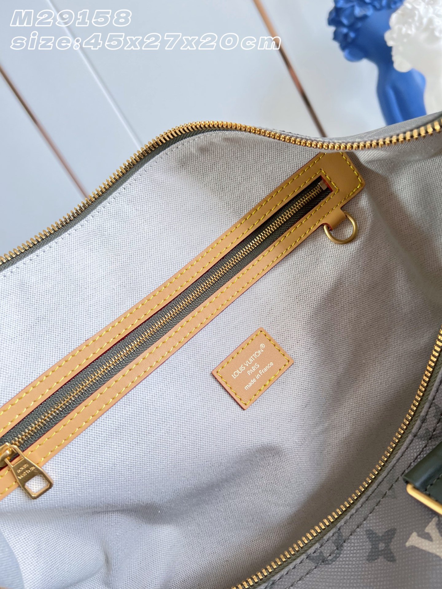 Bolsa de viaje Keepall 45 con bandolera Louis Vuitton - Imagen 9