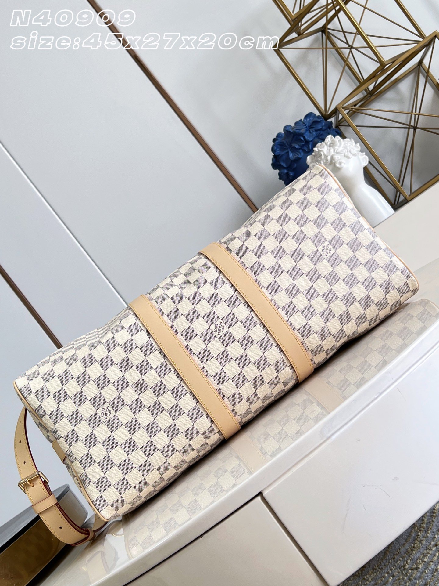 Bolsa de viaje Keepall 45 con bandolera Louis Vuitton - Imagen 9