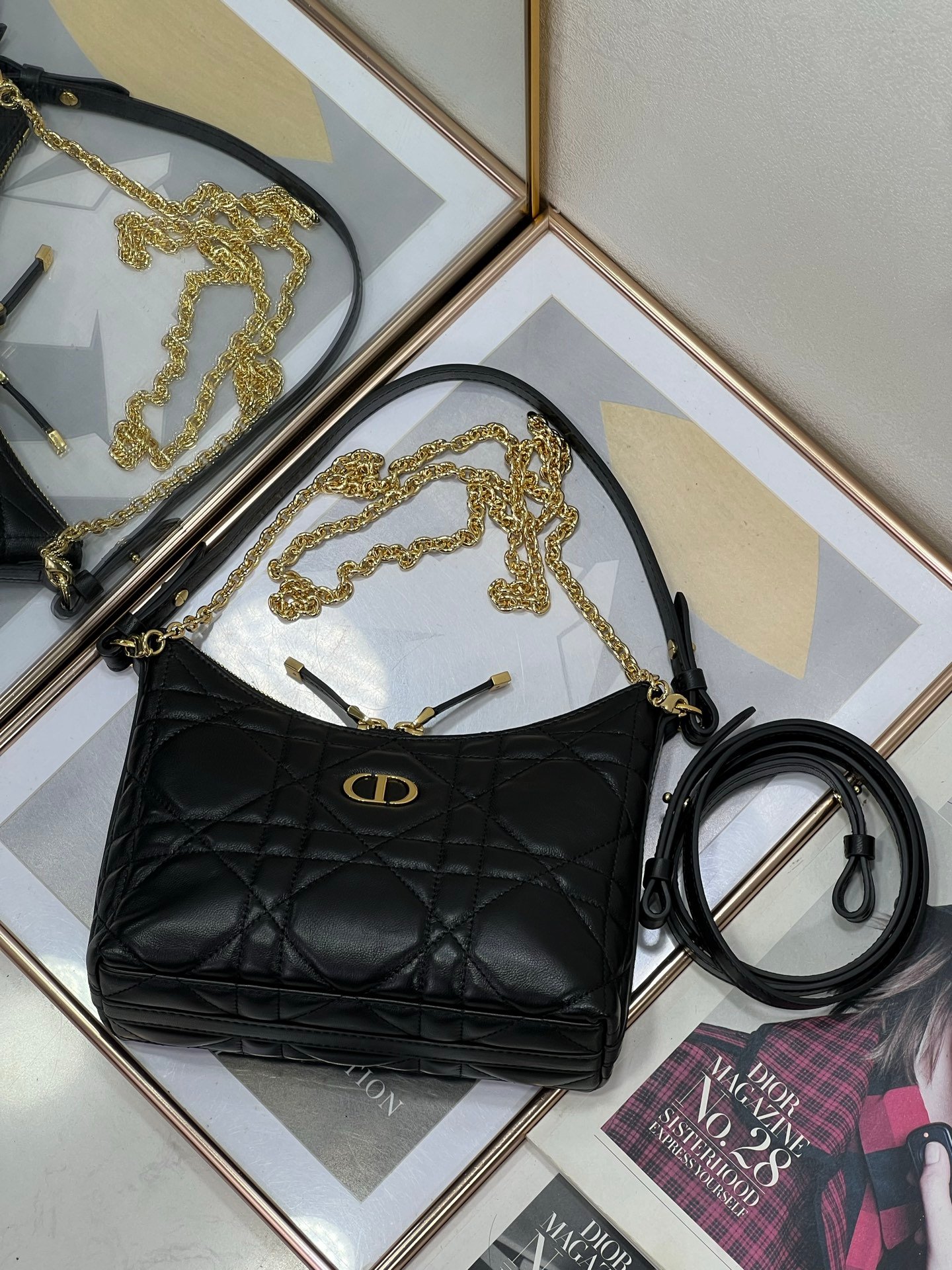 Minibolso Miss Caro Diorling con cadena Dior - Imagen 4