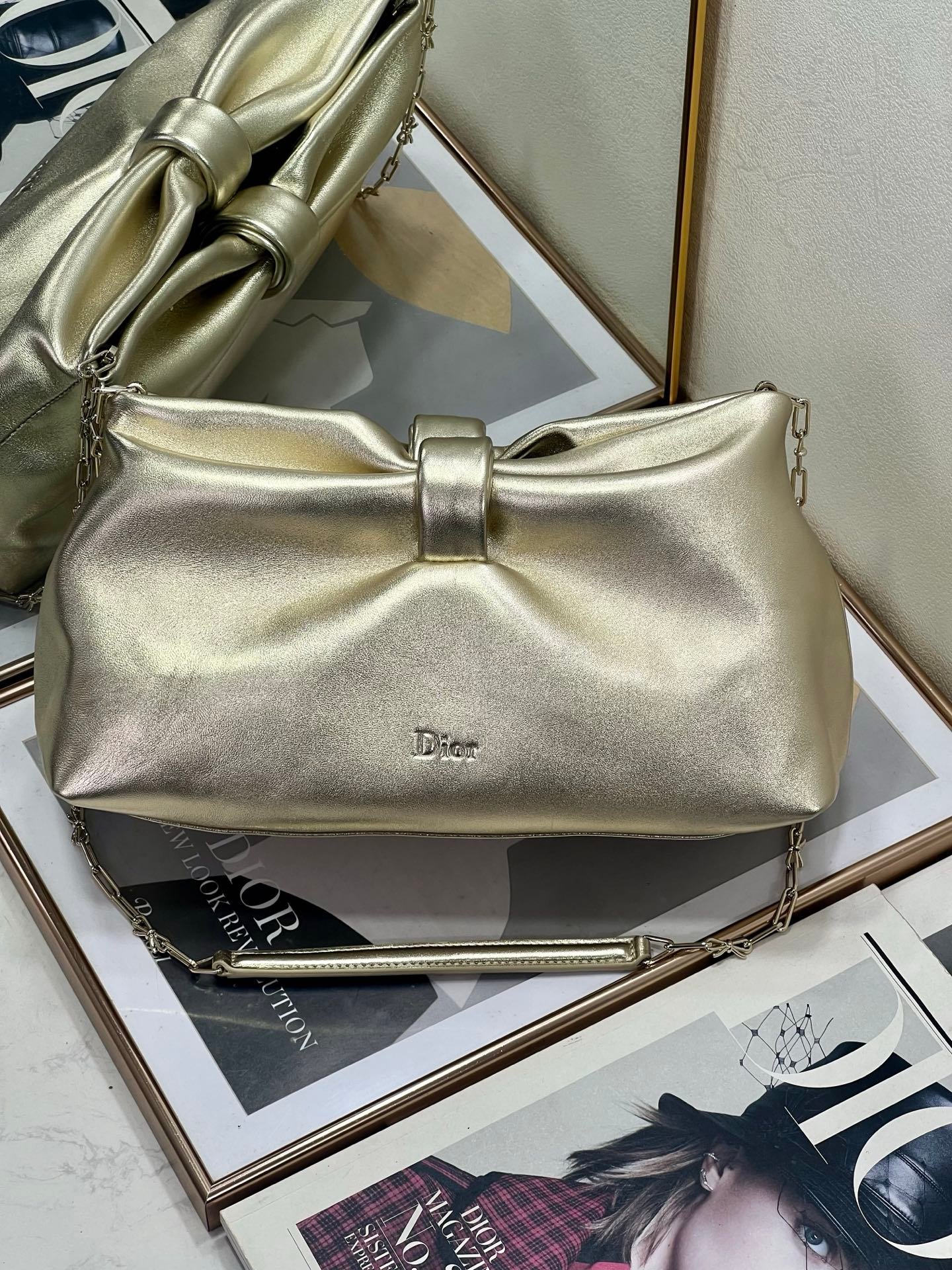 Bolso De Lazo Mediano Dior