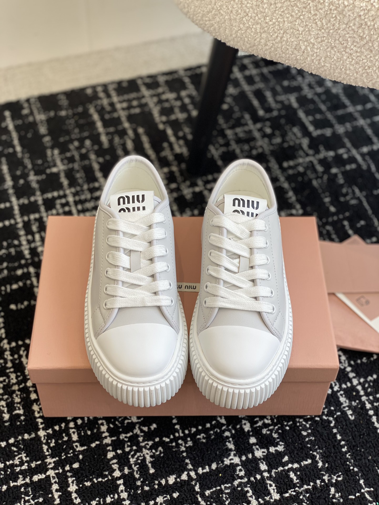 Zapatillas en piel Miu Miu - Imagen 5