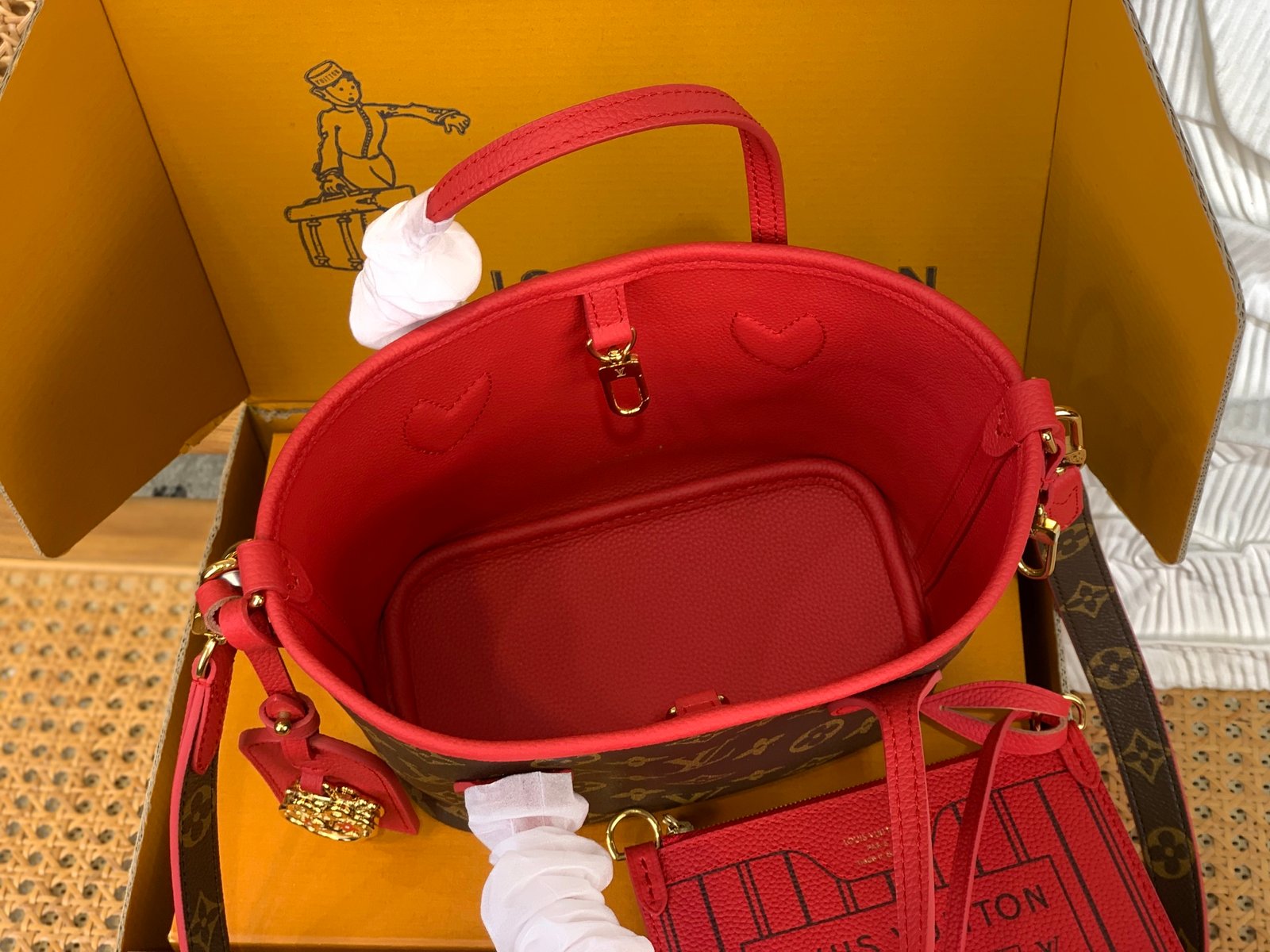 Bolso Neverfull Inside Out BB con bandolera Louis Vuitton - Imagen 8
