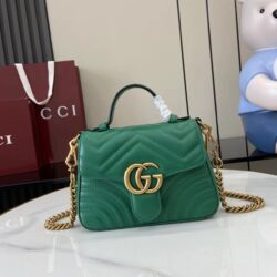 Bolso mano GG Marmont con asa tamaño mediano Gucci