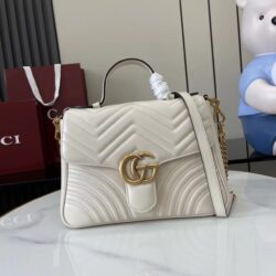 Bolso mano GG Marmont con asa tamaño mediano Gucci