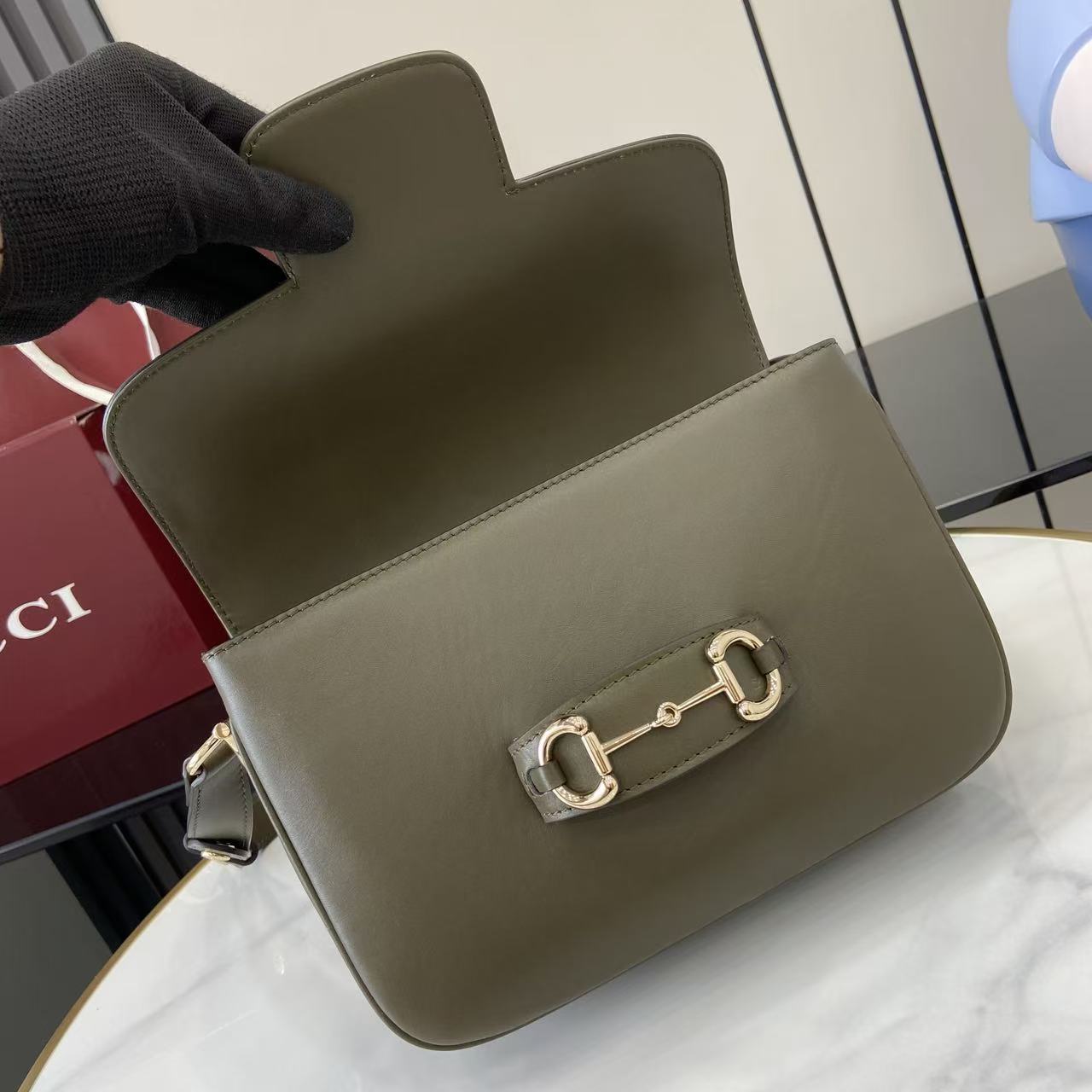 Bolso hombro Gucci Horsebit 1955 - Imagen 9