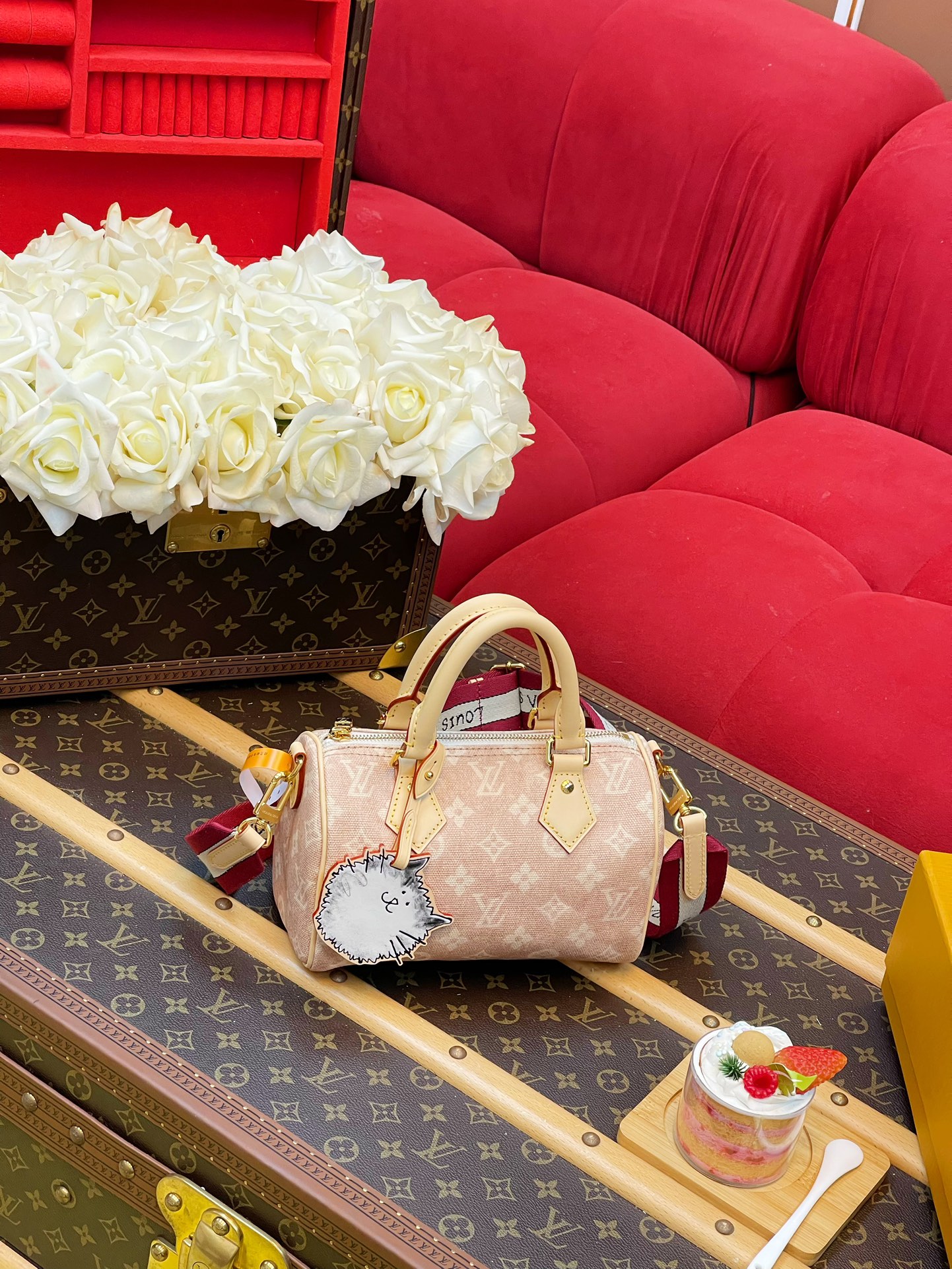 Bolso Speedy 20 con bandolera Louis Vuitton