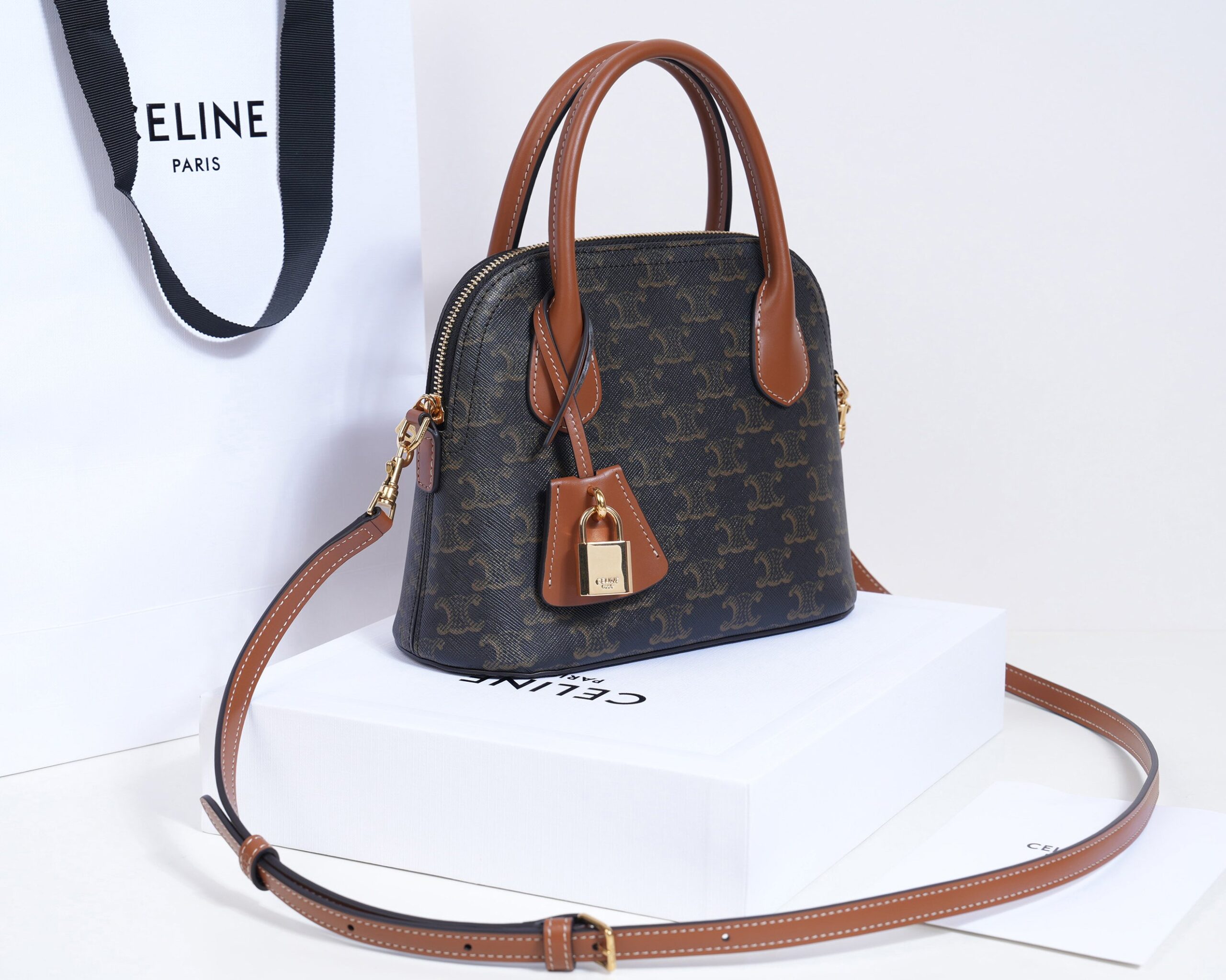Bolso Teen Honorine de lona Triomphe Celine - Imagen 2