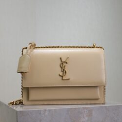 Bolso Sunset Mediano de piel lisa YSL